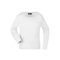 T-shirt Ladies Shirt Long-sleeved Medium bianco / S - personalizzabile con logo