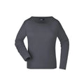 T-shirt Ladies Shirt Long-sleeved Medium graphite / S - personalizzabile con logo