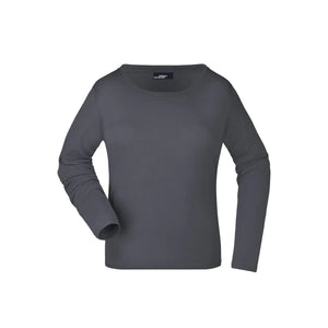 T-shirt Ladies Shirt Long-sleeved Medium graphite / S - personalizzabile con logo