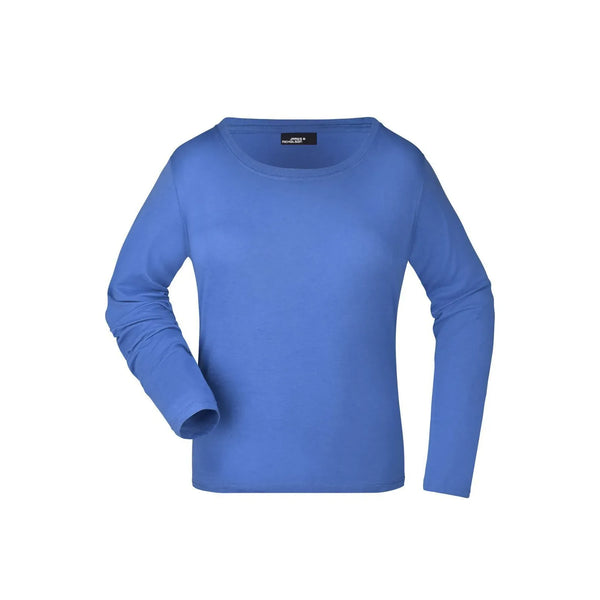 T-shirt Ladies Shirt Long-sleeved Medium royal / S - personalizzabile con logo