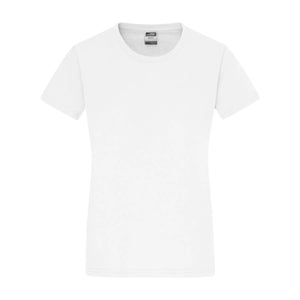 T-shirt Ladies Slim Fit-t bianco / S - personalizzabile con logo