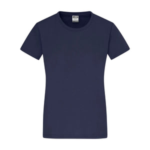 T-shirt Ladies Slim Fit-t blu / S - personalizzabile con logo