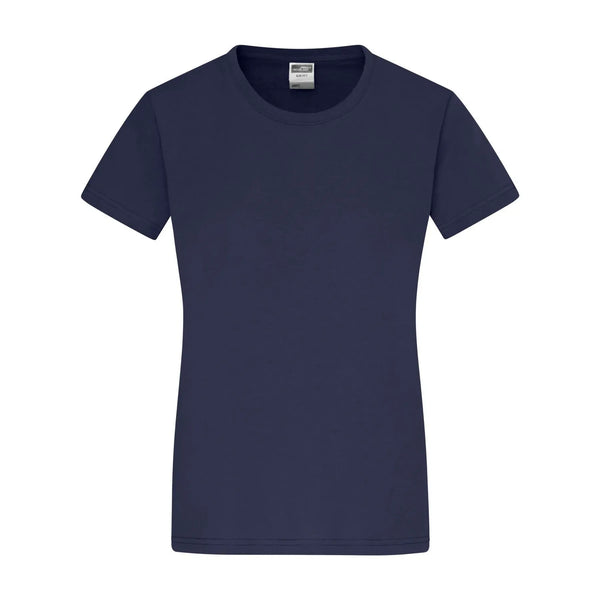 T-shirt Ladies Slim Fit-t blu / S - personalizzabile con logo