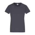 T-shirt Ladies Slim Fit-t grigio / S - personalizzabile con logo