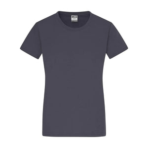 T-shirt Ladies Slim Fit-t grigio / S - personalizzabile con logo