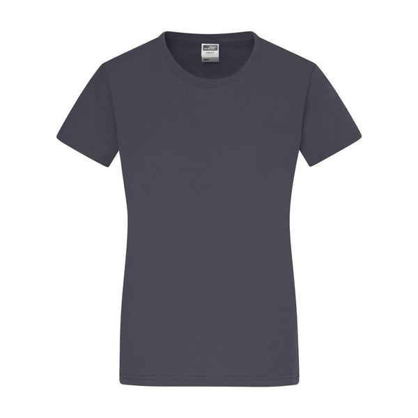 T-shirt Ladies Slim Fit-t grigio / S - personalizzabile con logo