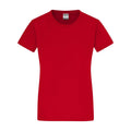 T-shirt Ladies Slim Fit-t rosso / S - personalizzabile con logo