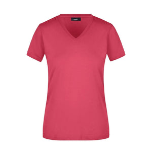T-shirt Ladies Slim Fit V-t - personalizzabile con logo