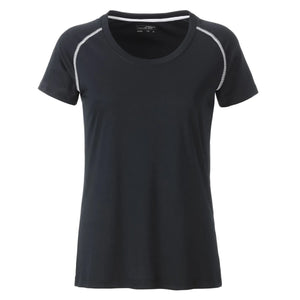 T-shirt Ladies Sports black/white / XS - personalizzabile con logo