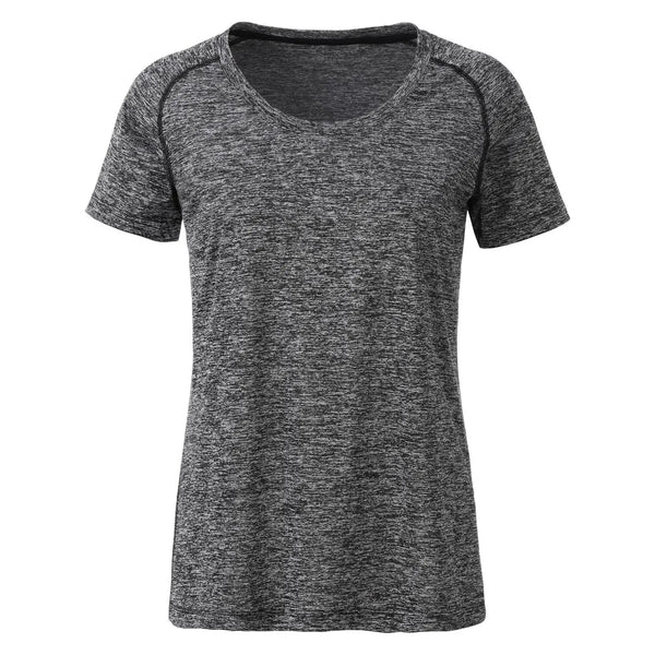 T-shirt Ladies Sports nero / XS - personalizzabile con logo