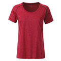 T-shirt Ladies Sports red-melange / XS - personalizzabile con logo