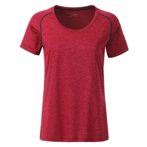 T-shirt Ladies Sports red-melange / XS - personalizzabile con logo