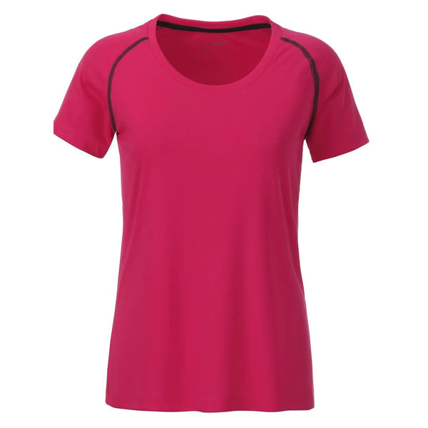 T-shirt Ladies Sports rosa / XS - personalizzabile con logo