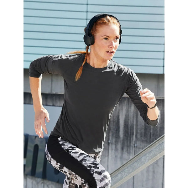 T-shirt Ladies Sports Shirt Long-sleeved - personalizzabile con logo