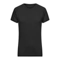 T-shirt Ladies Sports-t nero / XS - personalizzabile con logo