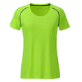 T-shirt Ladies Sports verde / XS - personalizzabile con logo
