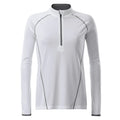 T-shirt Ladies Sportsshirt maniche lunghe bianco / XS - personalizzabile con logo
