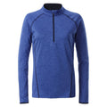 T-shirt Ladies Sportsshirt maniche lunghe blu / XS - personalizzabile con logo