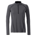 T-shirt Ladies Sportsshirt maniche lunghe grigio / XS - personalizzabile con logo