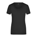 T-shirt Ladies Stretch Round-t nero / S - personalizzabile con logo