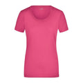 T-shirt Ladies Stretch Round-t rosa / S - personalizzabile con logo