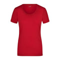 T-shirt Ladies Stretch Round-t rosso / S - personalizzabile con logo