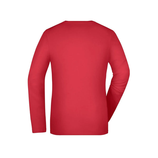 T-shirt Ladies Stretch Shirt Long-sleeved - personalizzabile con logo