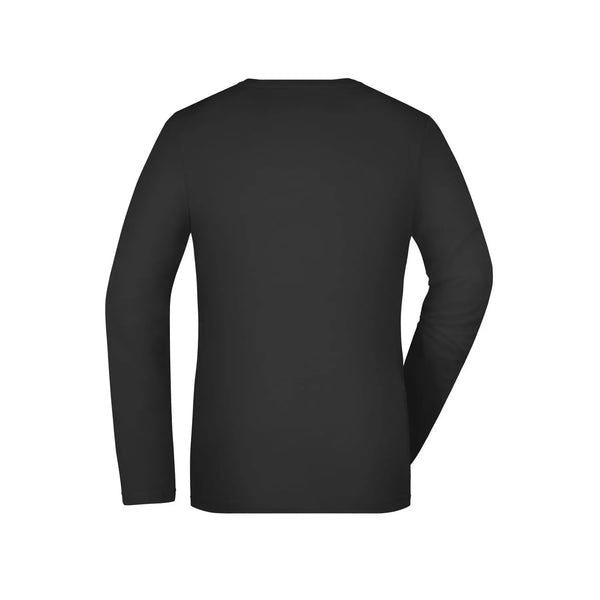 T-shirt Ladies Stretch Shirt Long-sleeved - personalizzabile con logo