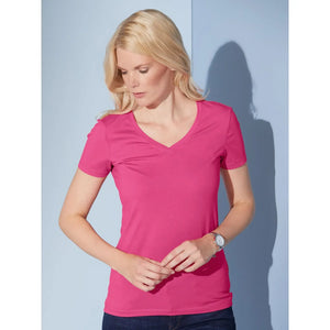 T-shirt Ladies Stretch V-t - personalizzabile con logo