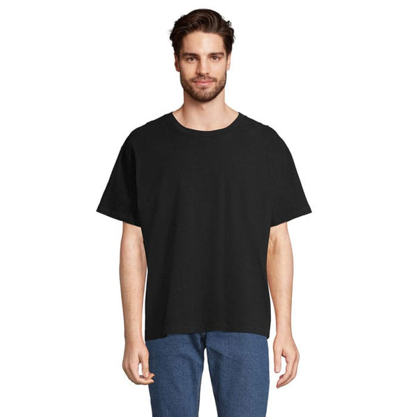 T-Shirt Legacy Oversized nero / XS - personalizzabile con logo