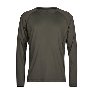 T-shirt Long Sleeve cooldry tee verde / XS - personalizzabile con logo