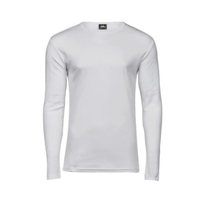 T-shirt Long Sleeve Interlock Tee bianco / S - personalizzabile con logo