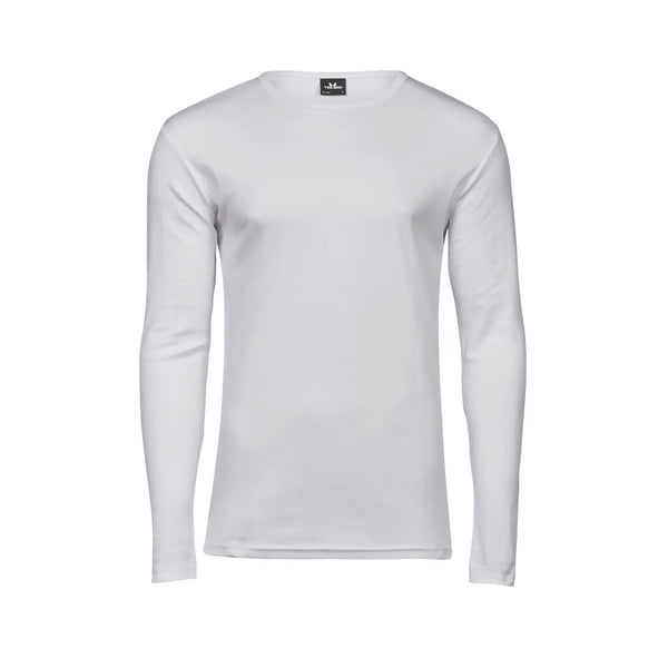 T-shirt Long Sleeve Interlock Tee bianco / S - personalizzabile con logo