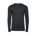 T-shirt Long Sleeve Interlock Tee grigio / S - personalizzabile con logo