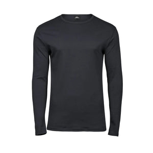 T-shirt Long Sleeve Interlock Tee grigio / S - personalizzabile con logo