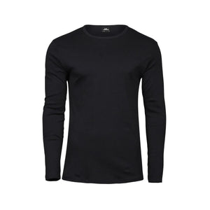 T-shirt Long Sleeve Interlock Tee nero / S - personalizzabile con logo