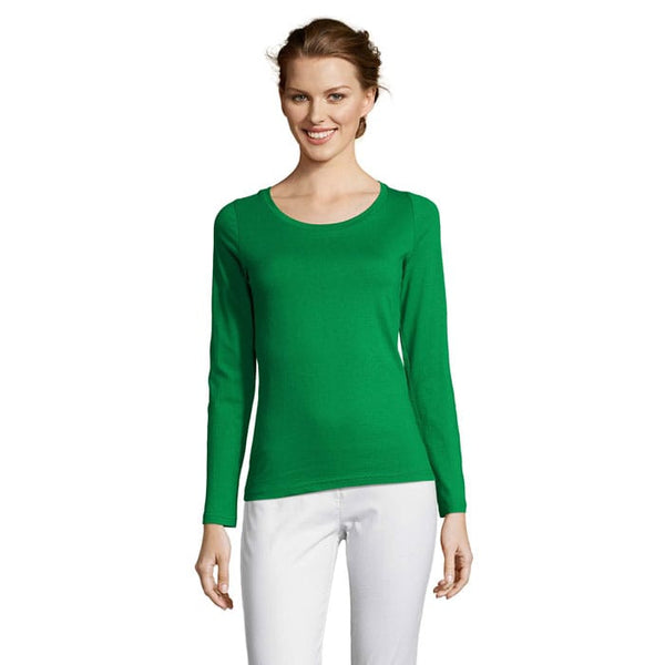 T-Shirt Majestic Women  150G verde / S - personalizzabile con logo