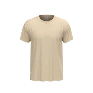 T-shirt manica corta beige / XS - personalizzabile con logo
