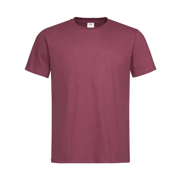 T-shirt manica corta bordeaux / XS - personalizzabile con logo