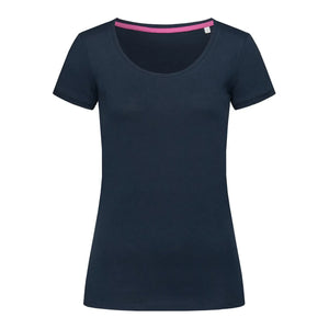 T-shirt Megan Crew Neck blu / S - personalizzabile con logo