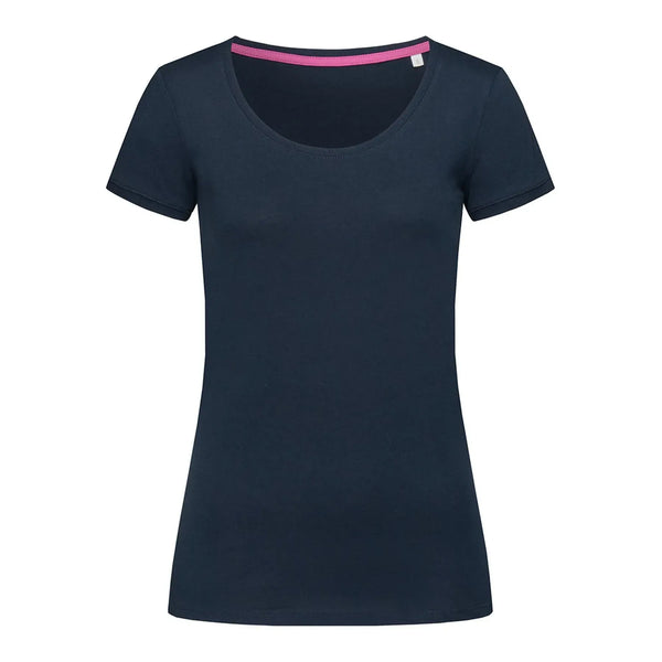 T-shirt Megan Crew Neck blu / S - personalizzabile con logo