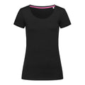 T-shirt Megan Crew Neck nero / S - personalizzabile con logo