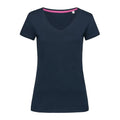 T-shirt Megan V-neck blu / S - personalizzabile con logo