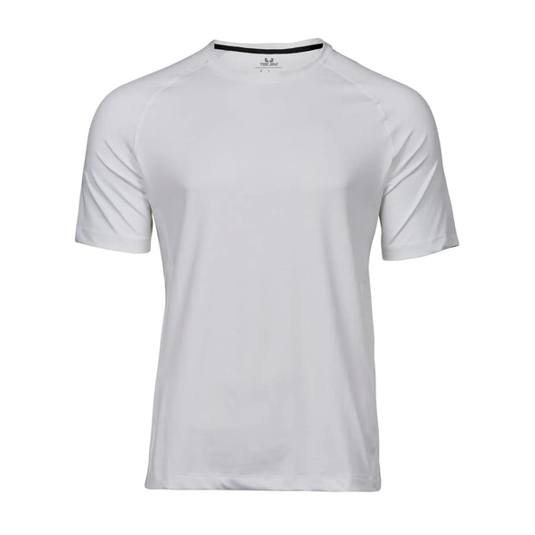 T-shirt Men' cooldry tee bianco / S - personalizzabile con logo