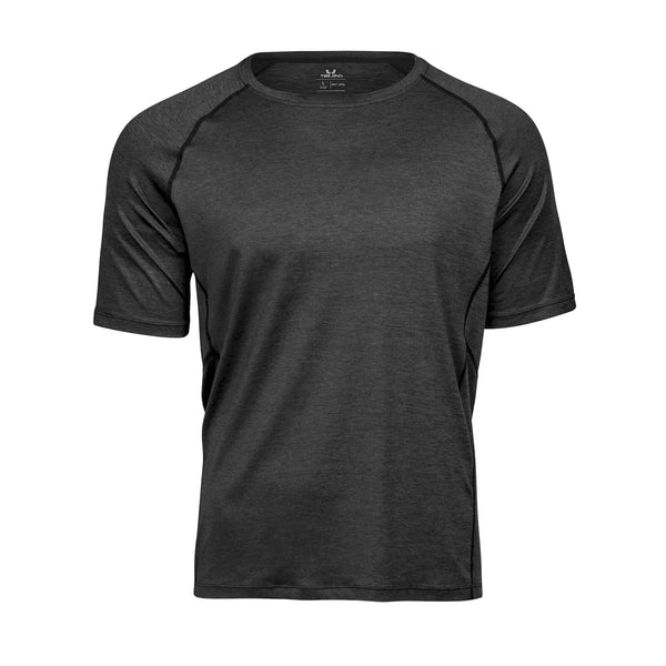 T-shirt Men' cooldry tee Black Melange / S - personalizzabile con logo