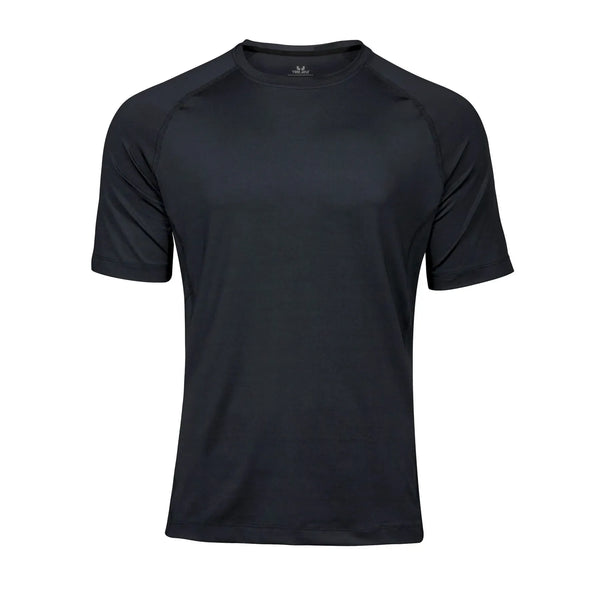 T-shirt Men' cooldry tee nero / S - personalizzabile con logo