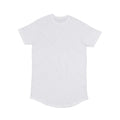 T-shirt Men' Organic Longer Length T bianco / S - personalizzabile con logo