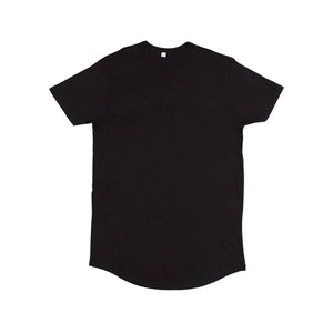 T-shirt Men' Organic Longer Length T nero / S - personalizzabile con logo