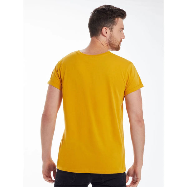 T-shirt Men' Organic Roll Sleeve T - personalizzabile con logo