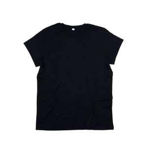 T-shirt Men' Organic Roll Sleeve T nero / S - personalizzabile con logo